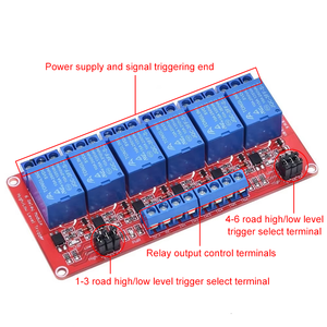 6-Kanal 5V 12V 24V Relais modul platinen abschirmung mit Optokoppler unterstützung Hoch-und Niedrig pegel auslöser für Arduino