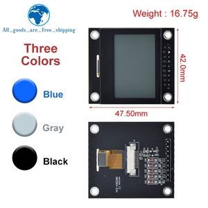 TZT 12864 schermo LCD Lcd12864-03A modulo porta seriale 12864 a matrice di punti SPI con telaio in ferro 12864 Mmodule per Arduino