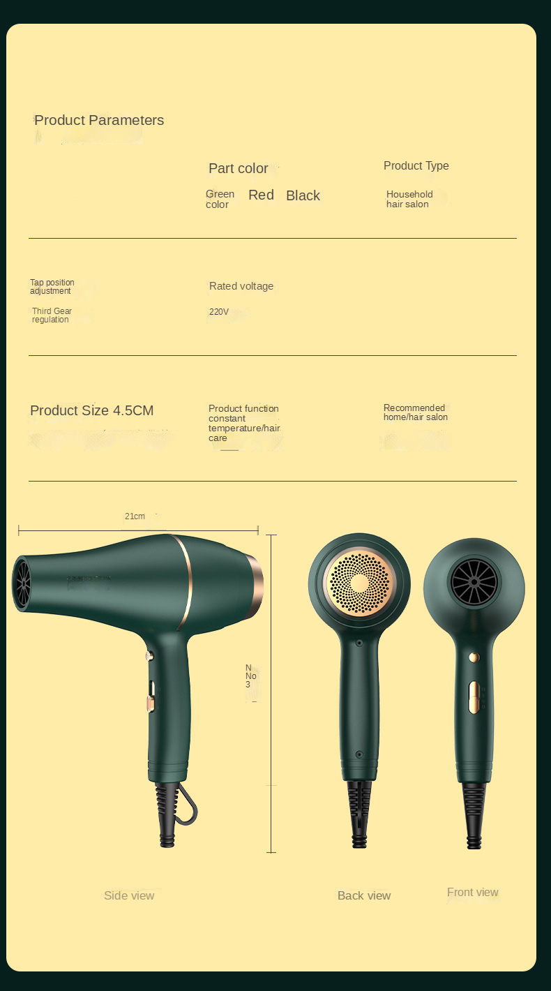 Hot Selling Salon Professional Dc Motor Concentrator/diffuser/ionic And Induction Function Professional Blow Hair Dryer