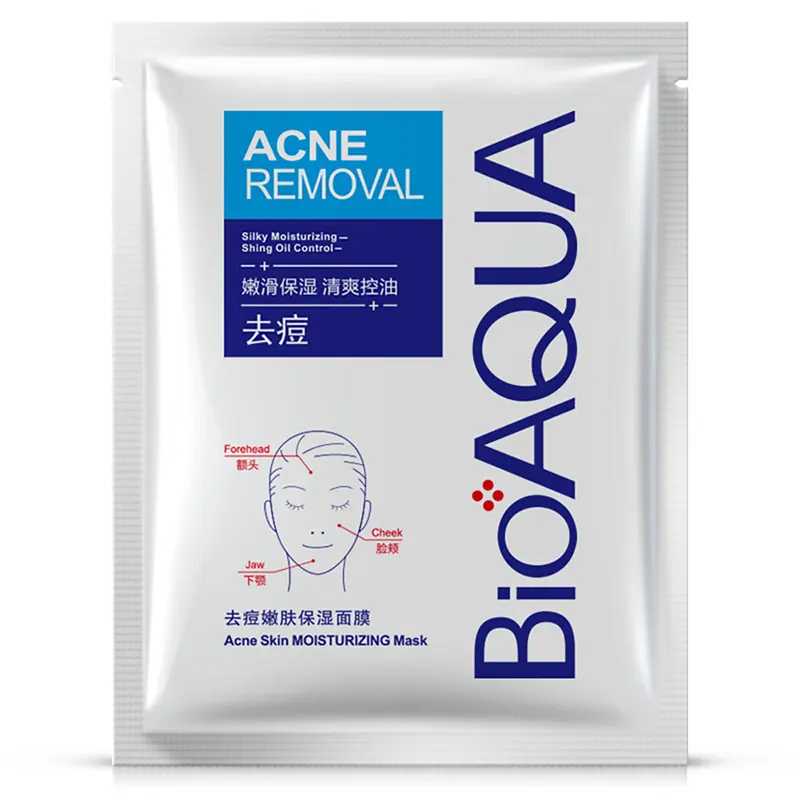 BIOAQUA acne rejuvenation moisturizing mask oil controlling skin nourishing softening smoothing best acne fighting facial mask