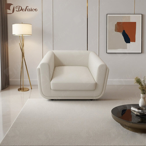 Sencillo Estilo Italiano Color Crema Cómodo Descanso Villa Sala de estar Sofá Práctico - Product Image 2