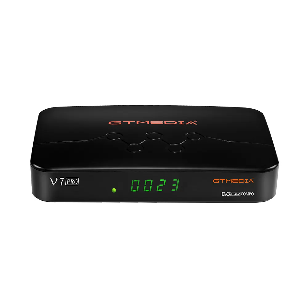 Receptor de satélite gtmedia v7pro h.265, caixa de combo 1080p dvb s2x, decodificador, encaixe de cartão ca autobiss tivusat