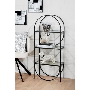 Regal, "lokko", metall, Schwarz, l. 30ซม. บี50ซม., ชม. 120ซม. (920974206) - Product Image 1