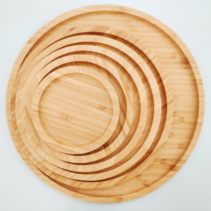 可定制标志竹木餐具套装餐盘餐具环保可定制标志木餐具 - Product Image 1