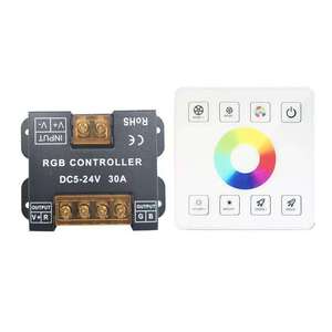 Контроллер RGB для светодиодной ленты, беспроводной настенный контроллер для светодиодных лент, 86 диммер, 30 А CCT RGB - Product Image 1