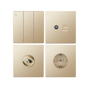 86 Wall Socket for Control,British Standard Ultra-Thin and High Quality <strong>Push</strong> <strong>Button</strong> <strong>Switch</strong> for House and Hotel - Product Image 1