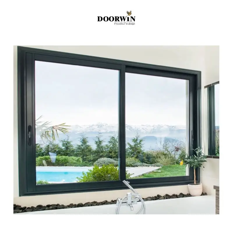 Aluminum Frame Glass Windows With Cheap Price Doorwin Latest Simple Design Aluminum Sliding House Window
