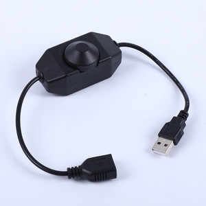Флеш-накопитель USB с гнездовым на обоих концах для подключения внешних устройств к удлинитель вентилятор с регулировкой скорости Диммер DC 5V USB ручки диммер для светодиодной ленты - Product Image 3