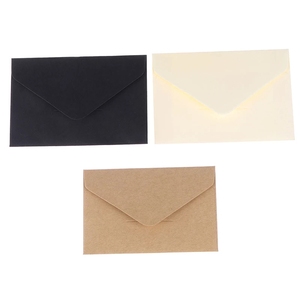 10x10cm cổ điển trắng đen Kraft trống nhỏ giấy nhỏ Phong Bì lời mời đám cưới phong bì quà tặng phong bì - Product Image 3