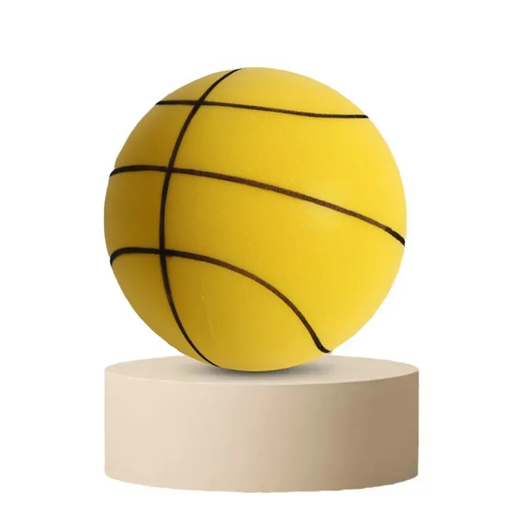 Taille personnalisée 3/5/7 jouet pour enfant silencieux silencieux éponge de basket-ball élasticité ballon de basket-ball pour l'intérieur
