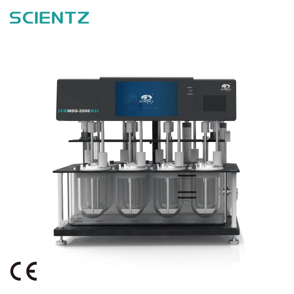Scientz, equipo de prueba de 8 tazas, instrumentos de laboratorio, aparato de disolución, probador de disolución