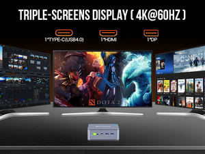 Gmktec K6 AMD R7สำหรับเล่นเกมมินิพีซี8-core 16-Thread 16-32GB DDR5 512GB/1TB SSD คอมพิวเตอร์พีซีมินิคอมพิวเตอร์พีซีเล่นเกม - Product Image 4