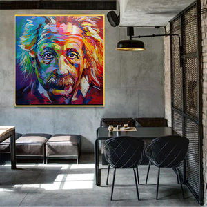 Áp Phích Và Tranh In Nghệ Thuật Đại Chúng <span class=keywords><strong>Albert</strong></span> <span class=keywords><strong>Einstein</strong></span> Màu Nước Tranh Treo Tường Nghệ Thuật Chân Dung Trừu Tượng Tranh Trang Trí Phòng Khách - Product Image 4