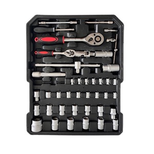 带拉式行李箱和铝盒的工具包4层硬件组合工具 - Product Image 4