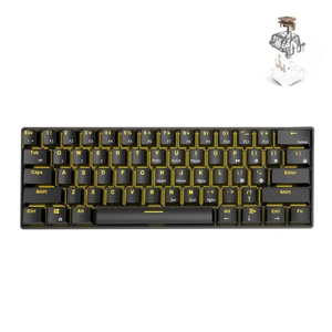 Teclado inalámbrico de 2,4 GHz para juegos Bluetooth mecánico 61 teclas Mini teclado inalámbrico recargable para móvil para teléfono para Pc - Product Image 1