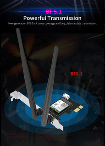 COMFAST AX200高功率PCIe无线网卡无线3000Mbps PCI-E WIFI6适配器，带蓝牙5.2，适用于Windows10/11 - Product Image 4