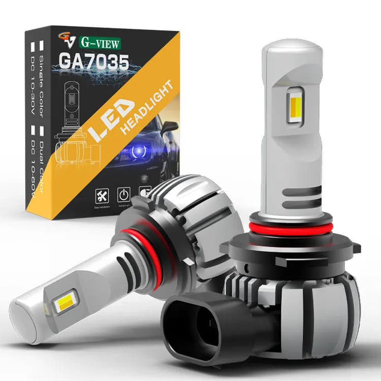 Gview GA7035 vendite dirette produttore 6000K ad alta potenza 40w H1 H3 H4 H7 H8 H11 9005 9012 Fanless Auto LED lampadina del faro