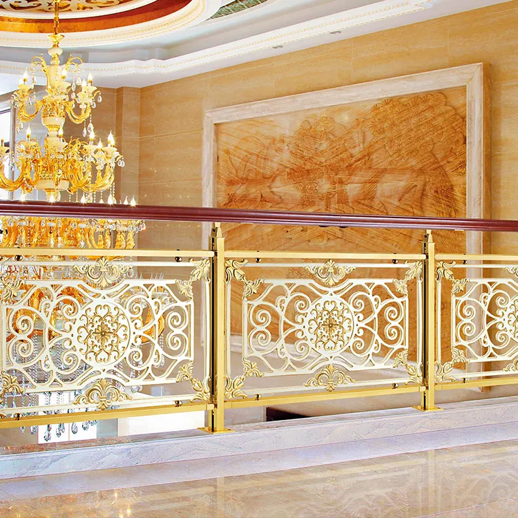 Novo Design Art Deco Balaustrada Interior Stair Personalizado Villa Decoração S elegante extravagante Trilhos do ferro forjado