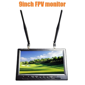 9英寸5.8G FPV显示器液晶屏800x480 20Hz-20Khz立体声双接收器，用于遥控FPV无人机四轴飞行器 - Product Image 2