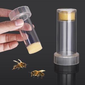 2 adet yeni arıcılık kraliçe arı işaretleme araçları arı işaretleyici tüp Catcher kafes sünger fiş ve kanat kesim ile çiftlik kullanımı için - Product Image 5