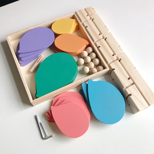 Montessori ahşap çocuk oyuncakları eğitim Diy mermer ağacı bulmacalar oyuncak sınıf oyuncaklar çocuklar için