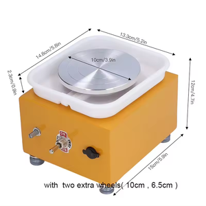 Bview Art Mini Double Turntables Electric Ceramic Pottery Wheel Machine for <strong>Making</strong> Ceramic Working <strong>Clay</strong> Crafts - Product Image 1