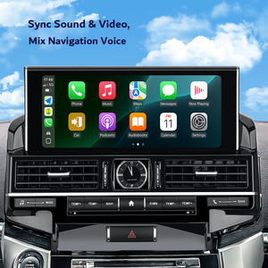 จอภาพเครื่องเล่นมัลติมีเดียในรถยนต์ไบนารีเทคสำหรับเครื่องเล่นดีวีดีพร้อมอินเทอร์เฟซแอนดรอยด์คาร์เพลย์สำหรับโตโยต้า LC200 2012-2015 - Product Image 5