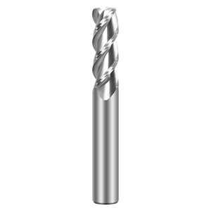 CNC kesme aletleri Aluminum 3F kaplamasız karbür köşe yarıçapı frezeler freze kesicisi ODM alüminyum için özelleştirilmiş - Product Image 5