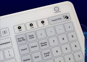 <strong>Multi</strong>-Interface Medical Touchscreen Glass <strong>Keyboard</strong> IP67 Waterproof USB 2.4G Wireless Bluetooth Connection 3 in 1 - Product Image 4