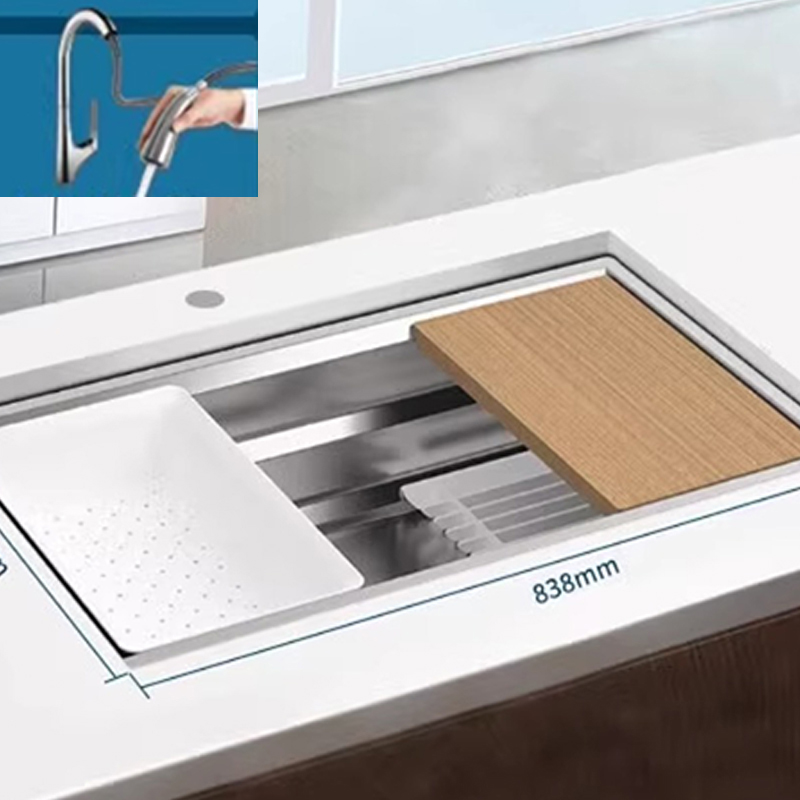 Sink+pull faucet