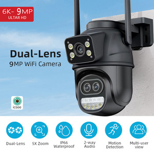 OEM ODM Triple Lens ICSEE WIFI <strong>Camera</strong> 8X Zoom Pan-Tilt 360 View Smart Human Detection Auto Tracking Home Security PTZ <strong>Camera</strong> - Product Image 2