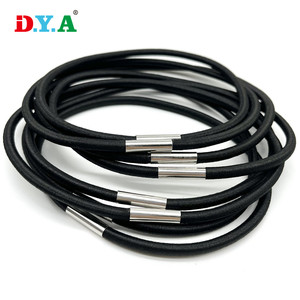 Heavy DustCustom Especificación Loop Cordón elástico Negro Longitud personalizada 35cm Strong Bungee Cord Loop - Product Image 1
