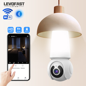 LEVOFAST新款迷你监控摄像头Q26 WIFI双光源E27灯座安全摄像头双向音频灯泡摄像头 - Product Image 1