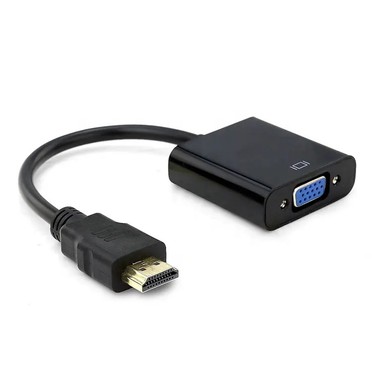 High Quality HDMI to VGA Adapter HDMI Audio Video Cable 1080P HDMI Male to VGA Female Converter for PC Laptop HDTV