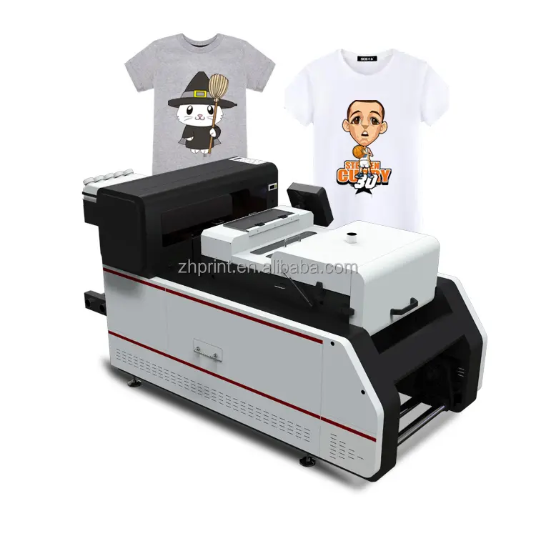 DTF printer mesin cetak kain A3 dtf mesin cetak mesin pengocok bubuk semua dalam satu mesin bubuk