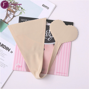 Tanga C-String Breve diseño sin tirantes en forma de corazón con Invisible Sin LÍNEA DE bragas Tejido de punto teñido liso sin costuras de tiro bajo - Product Image 4