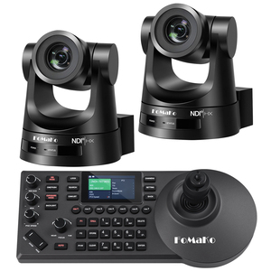 FoMaKo NDI PTZ Camera Bundle 20X Optical Zoom BN202 HDMI PTZ Camera and <strong>Controller</strong> <strong>Keyboard</strong> PTZ Camera Kit Bundle - Product Image 1