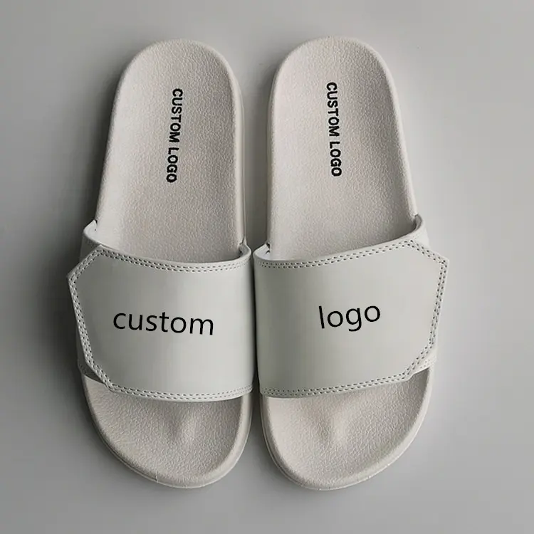 Sandales de plage pour femmes, chaussures d'été, réglables, en pvc, tongs personnalisées, nouveau design, 2021