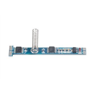 Mini LED Dimmer Touch Slim Schneid schalter 12V 24V 4A Blaue LED 6mm-12mm Aluminium profil DMX Controller Verbindungs modus PWM-Typ - Product Image 2