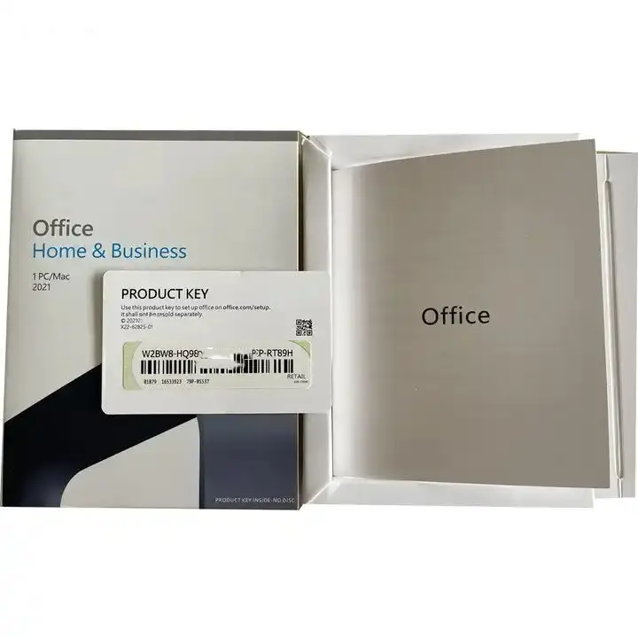 Chave de código de comutação para Mac Home e Business Office 2021 MS Office 2021 Caixa de comutação com chave de comutação 100% ativação online Office 2021