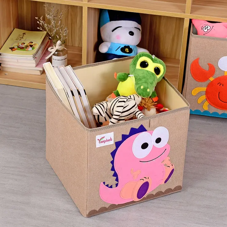 Caixa de armazenamento de brinquedos com vantagem de preço competitivo por atacado Caixas de armazenamento de cubos de comida criatividade fofa