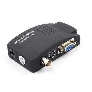 High Resolution <strong>BNC</strong> to VGA Converter Video S-Video Adapter Cable CRT/<strong>LCD</strong> <strong>Monitor</strong> Digital Switch Box for CCTV Camera DVD DVR PC - Product Image 4