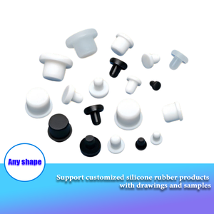 Tùy chỉnh kết thúc Cáp màu đen grommets Silicone Mũ thông qua lỗ snap-on nhỏ cao su lỗ cắm cho lỗ - Product Image 5