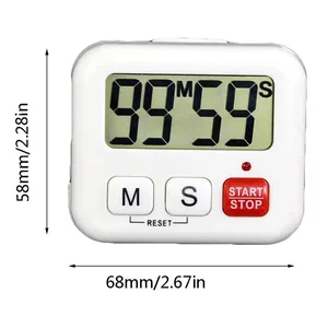 Display LCD Timer di cottura magnetico digitale conto alla rovescia della cucina - Product Image 2