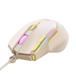 ラップトップオフィスゲームに適した無料のWolfM2ゲームマウス12800 DPIマクロ定義のカスタマイズRGBルミナスマウス - Product Image 3