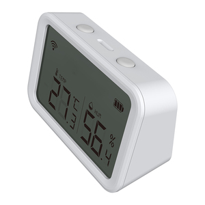 Sensor de temperatura y humedad Zigbee para el hogar inteligente Sensor de termómetro inalámbrico Alexa Google Home con pantalla LCD