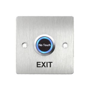 Paslanmaz çelik hayır dokunmatik kapı açma çıkış düğmesi No/NC/COM sensörü LED göstergeli anahtar erişim kontrolü için - Product Image 1