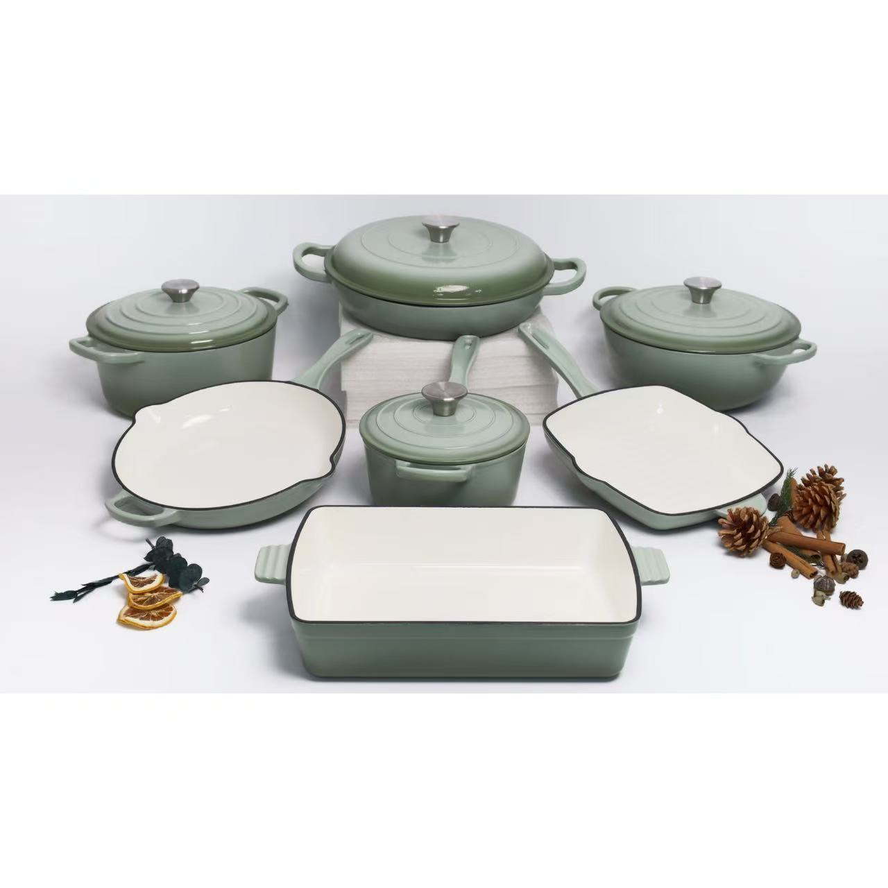 Light green - seven-piece set