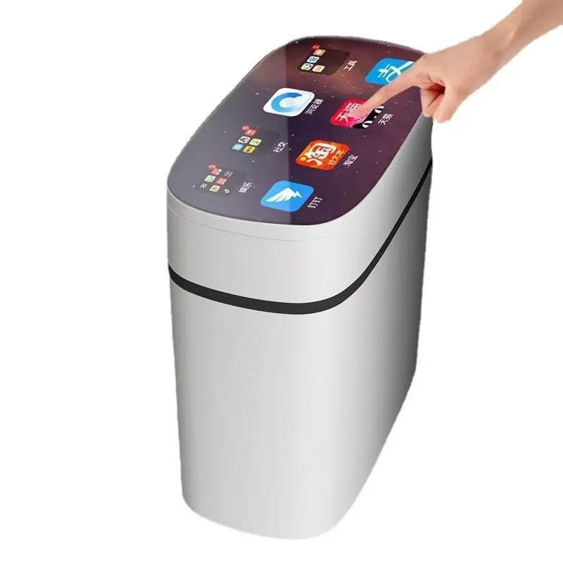 Plastik fotoselli elektrik kutusu üreticileri akıllı çöp tenekesi otomatik sensörlü çöp kovası çöp tenekesi sensörü ile