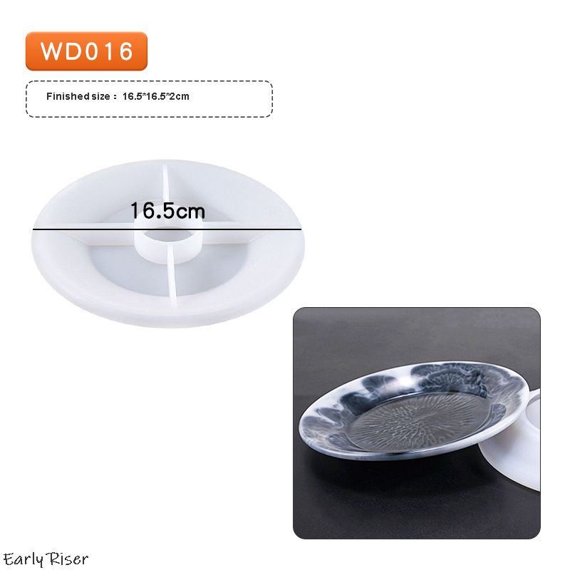 Molde de silicona WD016 - Plato plano redondo